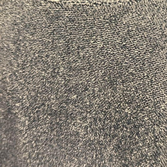 Eddie Bauer Lt Harbor (marled navy) soft long nap button placket fleece top. Lrg - Picture 6 of 9